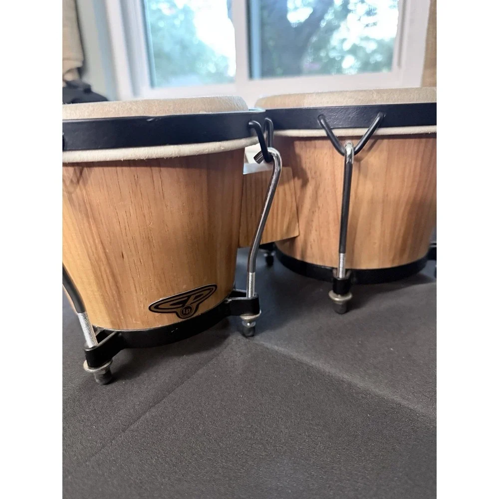 LP Latin Percussion  Bongos Wood Percussion Drum Set